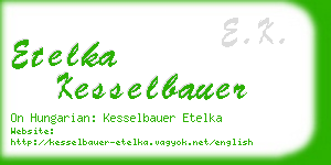 etelka kesselbauer business card